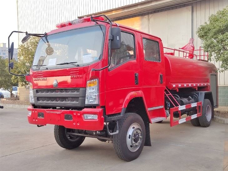 HOWO 4x4 Tanker Fire Truck (11)