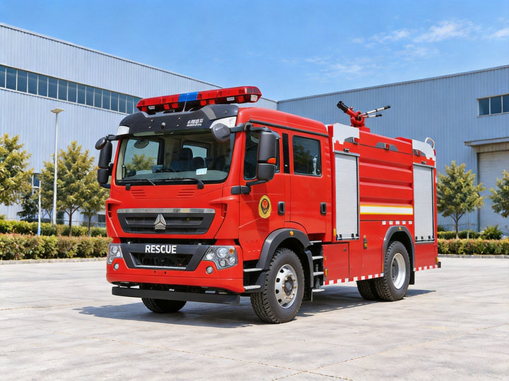 HOWO Rescue Pumper Fire Trucks 8000L water (7)