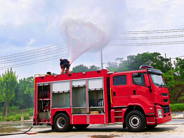 ISUZU Fire Tender 300HP Foam Fire Truck 6000L Water (2) ISUZU Fire Tender 300HP Foam Fire Truck 6000L Water (2)