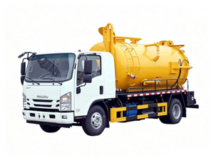 Isuzu High Pressure Jetting Combined Vacuum Tanker Truck 4KL Sewage+3KL Clean Water 