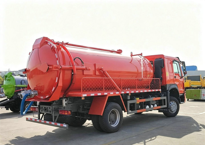 HOWO 10T Vacuum Suction Septic Tanker Truck (12)