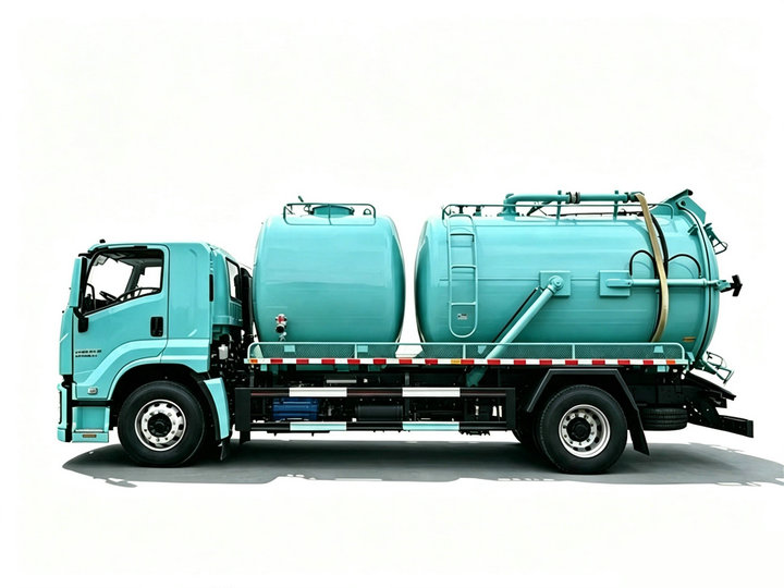 Isuzu Sewer Flushing And Cleaning Truck 10KL Sewage+5KL Clean Water 