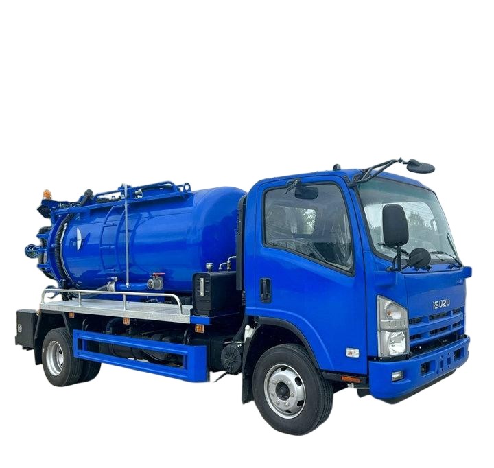 ISUZU Combination Jetting Vacuum Tanker Truck 4000L Sewage+2000L Clean Water 