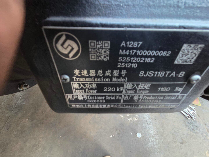 Fast Transmission 8JS118TA-B Bottom Power Take Off PTO Assembly 
