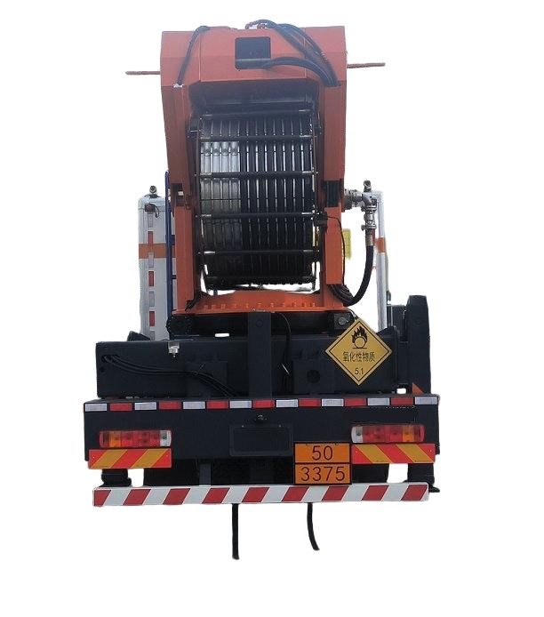 HOWO 8T Onsite Blend Mixing Charging Emulsion ANFO Explosives Bulk Delivery Truck with Loading Boom
