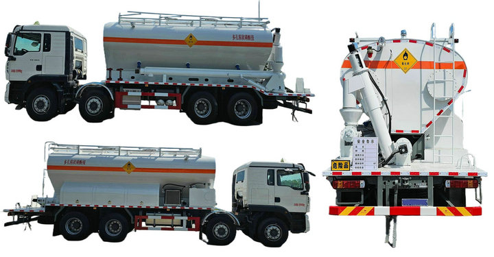 17-18 T HOWO 8x4 Mining Blasting Bulk ANFO Explosives Mixing And Charging Truck
