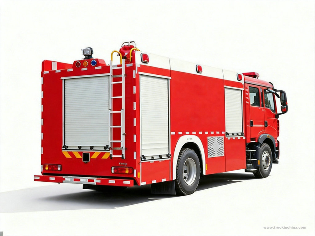 HOWO 4x2 Water Foam Fire Fighting Truck 6000L Water + 2000L Foam 