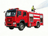 SINOTRUK HOWO 4x2 Foam Fire Fighting Truck 6000L Water + 2000L Foam 