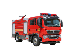 HOWO Rescue Fire Pumper Trucks 8000L Water 
