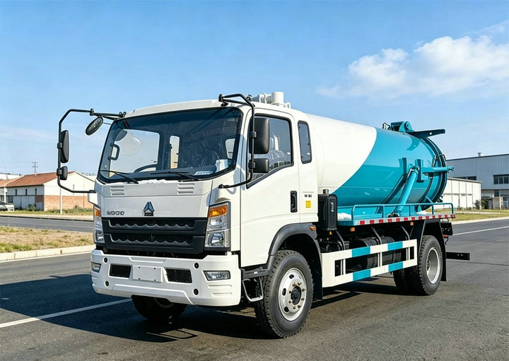 2000 Gallons HOWO Septic Pump Vacuum Truck (13)