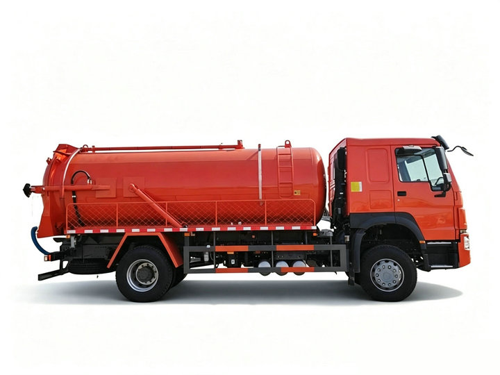  HOWO 10T Sewage Vacuum Suction Septic Tanker Truck 