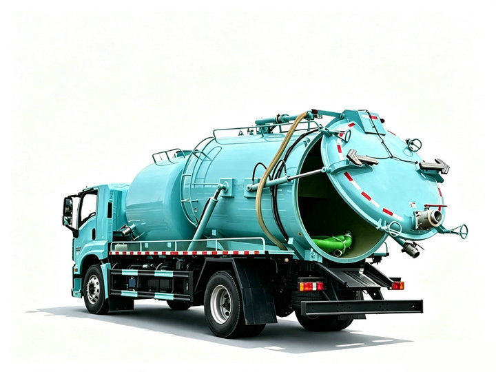Isuzu Sewer Flushing And Cleaning Truck 10KL Sewage+5KL Clean Water 