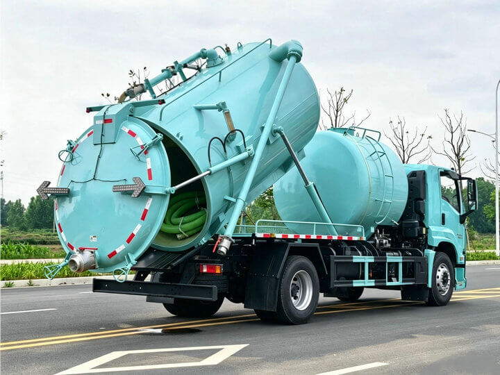 Isuzu Sewer Flushing And Cleaning Truck (29)