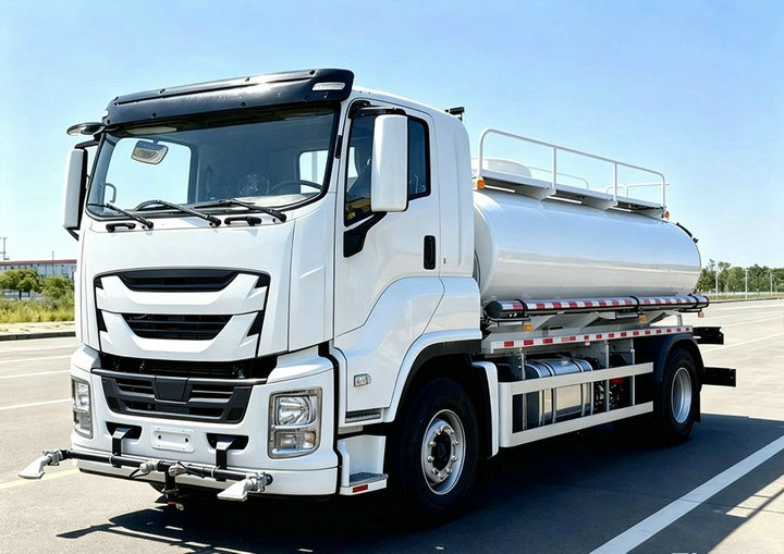 ISUZU 15KL Stainless steel Potable Water Bowser Truck (6) ISUZU 15KL Stainless steel Potable Water Bowser Truck (6)
