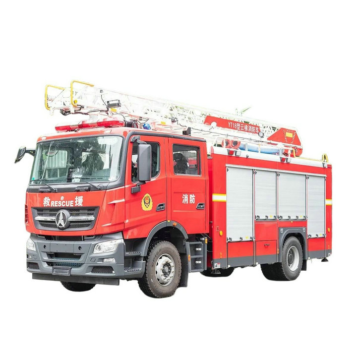 Specialized Beiben 18m Aerial Ladder Rescue Fire Fighting Truck E6 Water Tank 3KL 