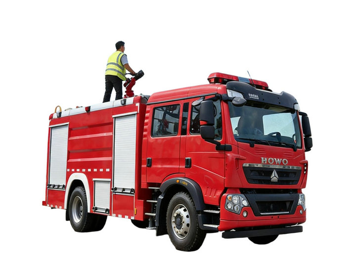 HOWO 6000L Water Tank Fire Trucks 