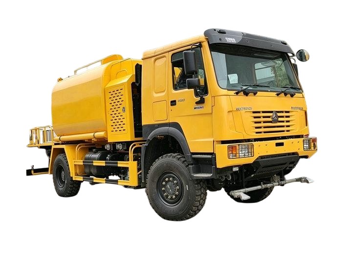AWD 4x4 Howo Dust Control Mining Sprinkler Tanker Truck with 80m Suppress Dust Water Cannon