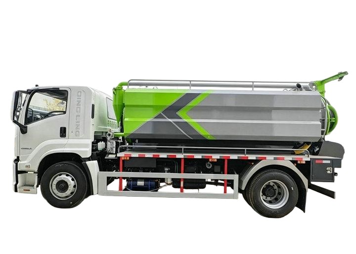 ISUZU FTR Combined Sewer Jetting and Vacuum Truck 8000L Sewage+4000L Clean Water 