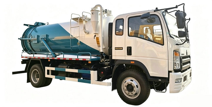 6KL HOWO Septic Pump Vacuum Truck
