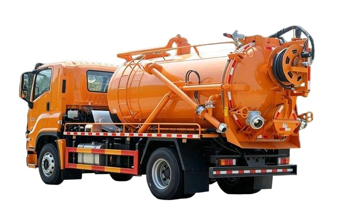  ISUZU FVR Combination Sewer Jet Vacuum Truck 6000L Sewage+2500L Clean Water 